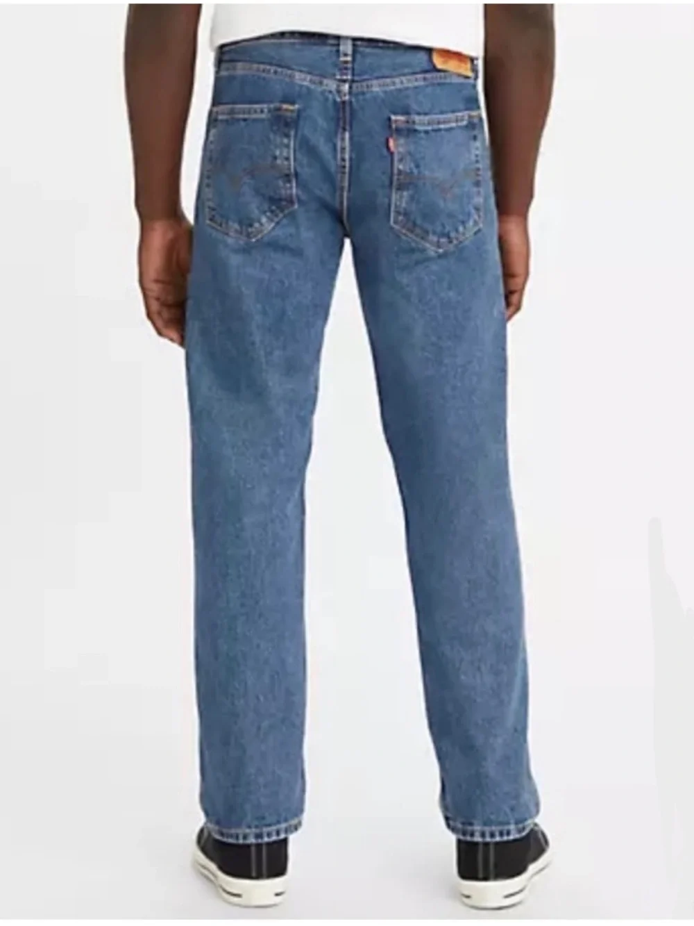 LEVI’S 505 38x30 Mens Denim Jeans Regular Fit Classic Straight Medium Wash $70